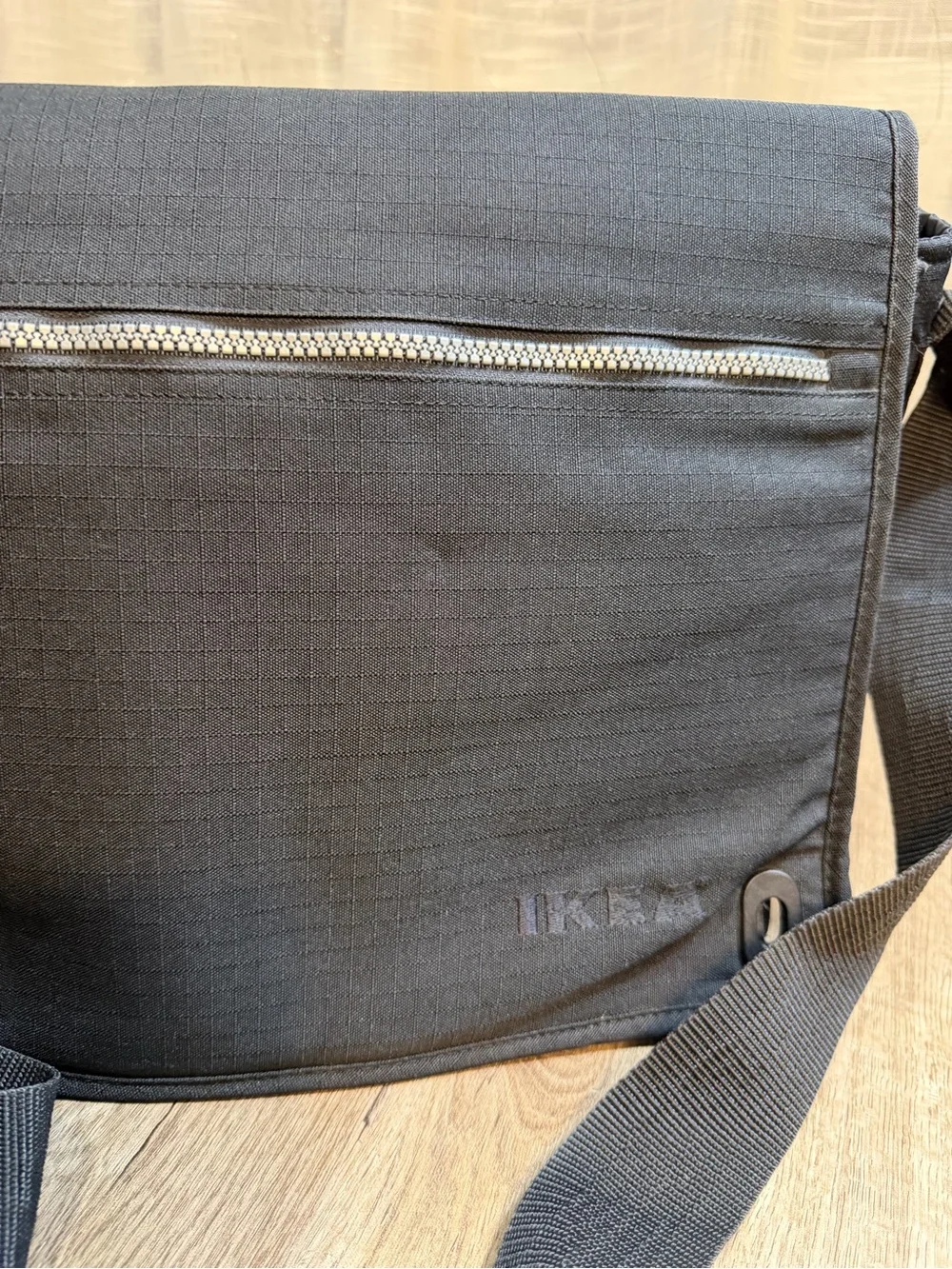 Black Men's Crossbody Messenger Bag - Unbranded